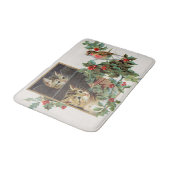 Tapis De Bain Chats vintages et oiseaux (Angle)