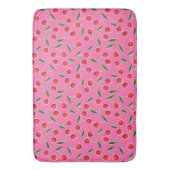 Tapis De Bain Chaud rose Pop Art Berry Cherry (devant Vertical)