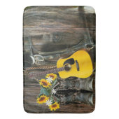 Tapis De Bain Chaussures de cowboy du cheval occidental Guitare  (devant Vertical)