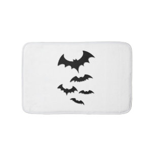 Tapis De Bain chauve-souris halloween