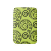 Tapis De Bain Chaux Abstrait-Green Fern Feuilles Mat de bain (Devant (Vertical))