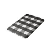 TAPIS DE BAIN CHECK DE GINGHAM NOIR ET BLANC (Angle)