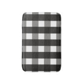 TAPIS DE BAIN CHECK DE GINGHAM NOIR ET BLANC (Devant (Vertical))