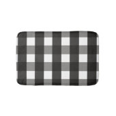 TAPIS DE BAIN CHECK DE GINGHAM NOIR ET BLANC (Devant)