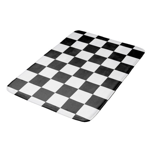 Tapis De Bain Checkered noir (Angle)