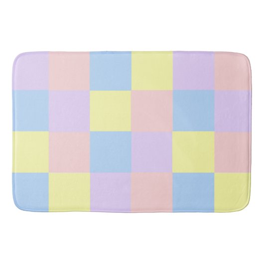 Tapis De Bain Checkers Pastel Spring (Devant)