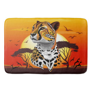 Tapis De Bain Cheetah African Feline Wild Animal