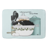 Tapis De Bain Chef pâtissier Chat Bleu (Devant)