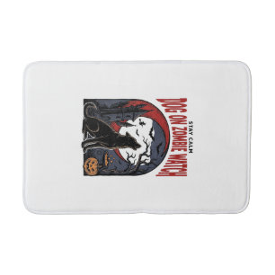 Tapis De Bain Chemise de chien Halloween modèle patrouille zombi
