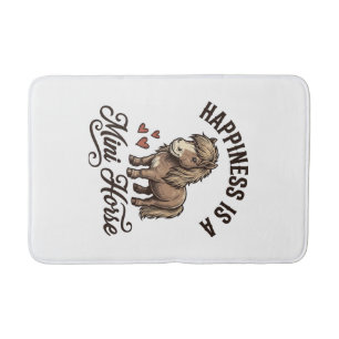 Tapis De Bain Chemise de conception de cheval miniature gravure 