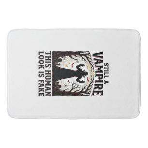 Tapis De Bain Chemise de costume de vampire drôle d'Halloween dé