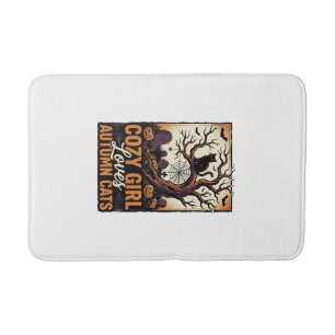 Tapis De Bain Chemise de fille Halloween vintage amoureuse de ch
