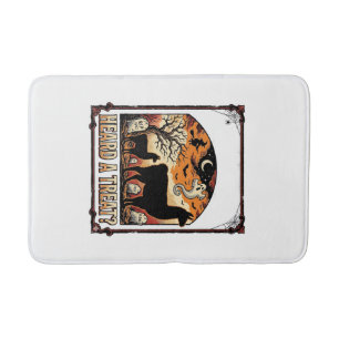 Tapis De Bain Chemise de lama Halloween Drôle de cimetière_1