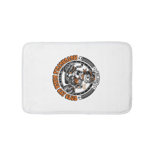 Tapis De Bain Chemise de l'amant de chat de motard de moto - Mot