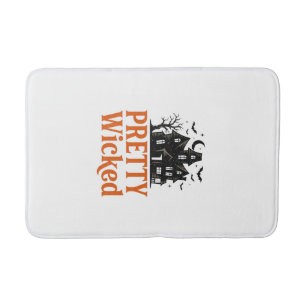 Tapis De Bain Chemise de maison hantée Halloween vintage Pretty