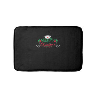 Tapis De Bain chemise de Noël drôle pour une infirmière