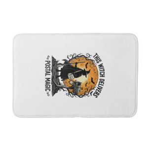 Tapis De Bain Chemise de sorcière postale Halloween vintage fact