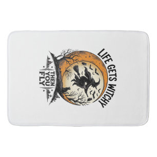 Tapis De Bain Chemise de sorcière vintage rétro Halloween sorciè