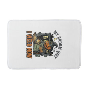 Tapis De Bain Chemise de Soudure Halloween Dessin de Balai de So