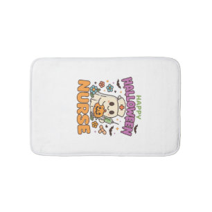 Tapis De Bain Chemise d'infirmière Happy Halloween  Cute Spooky 