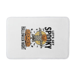 Tapis De Bain Chemise Épouvantail Citrouille Graphique Halloween