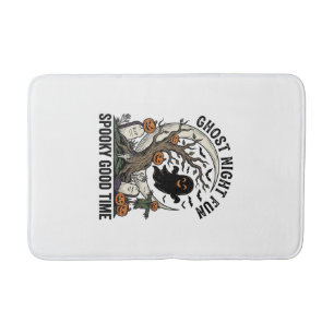 Tapis De Bain Chemise fantôme Halloween Design fun cimetière vin