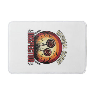 Tapis De Bain Chemise Halloween Vintage Inspecteur de Bonbons Of
