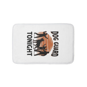 Tapis De Bain Chemise Halloween Vintage Patrouille de Chien Zomb