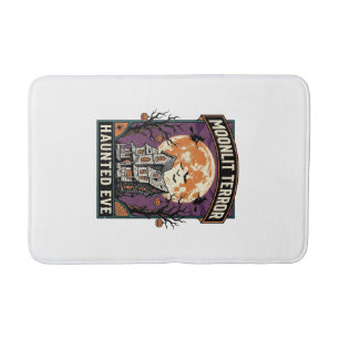 Tapis De Bain Chemise Haunted Moon Gravure Vintage Halloween Gra