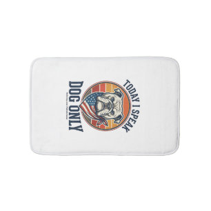 Tapis De Bain Chemise Patriote Bouledogue Gravure Vintage Amour