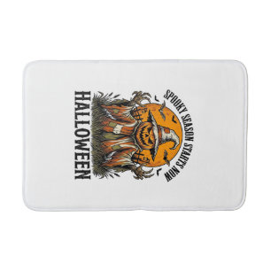 Tapis De Bain Chemise sorcière citrouille épouvantail Halloween