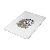 Tapis De Bain Chemise vectorielle de conception florale de cheva (Angle)
