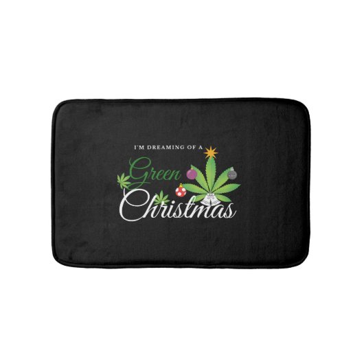 Tapis De Bain Chemise verte de Noël (Devant)