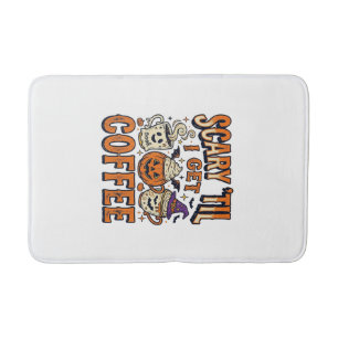 Tapis De Bain Chemise vintage Halloween Café Épouvantable jusqu'