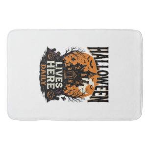 Tapis De Bain Chemise vintage Halloween Maison Hantée Quotidien