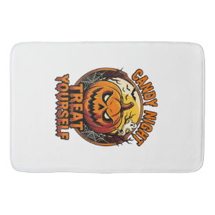 Tapis De Bain Chemise Vintage Halloween Pumpkin Treat Yourself_1