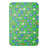 Tapis De Bain Chemises de football bleues (devant Vertical)