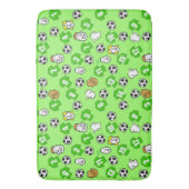 Tapis De Bain Chemises de football vertes (devant Vertical)