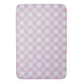 Tapis De Bain Chèque de buffle rose (devant Vertical)