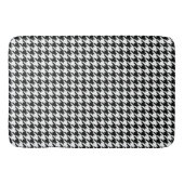 Tapis De Bain Chèque de socle noir blanc classique (Devant)