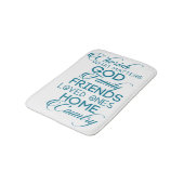 Tapis De Bain Chercher ce qui compte Turquoise (Angle)