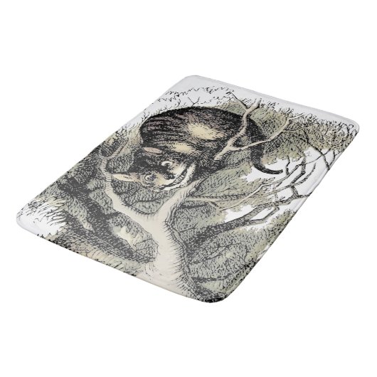Tapis De Bain Cheshire Chat Alice Wonderland Classic (Angle)
