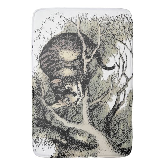 Tapis De Bain Cheshire Chat Alice Wonderland Classic (devant Vertical)