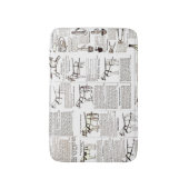 Tapis De Bain Cheval Antique Publicité Journal Art (Devant (Vertical))