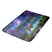 Tapis De Bain Cheval belge Palomino sous ciel étoilé violet (Angle)