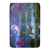 Tapis De Bain Cheval belge Palomino sous ciel étoilé violet (devant Vertical)