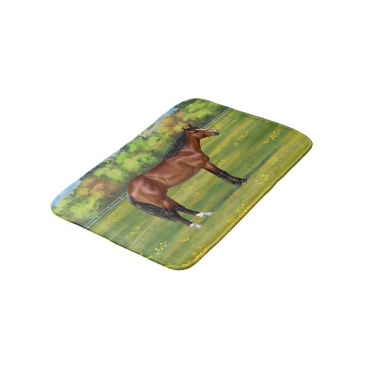 Tapis De Bain Cheval Brown Bay Quarter (Angle)