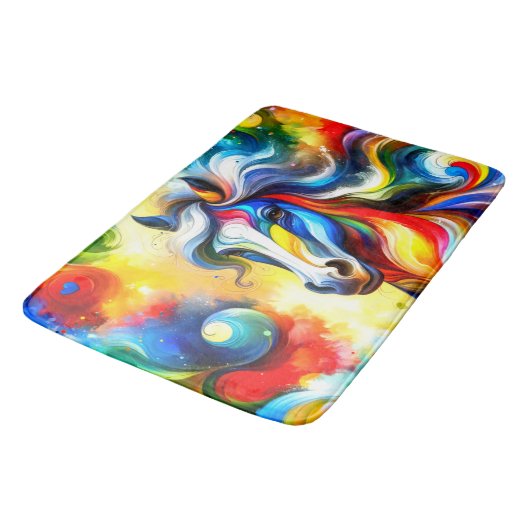 Tapis De Bain Cheval d'art (Angle)