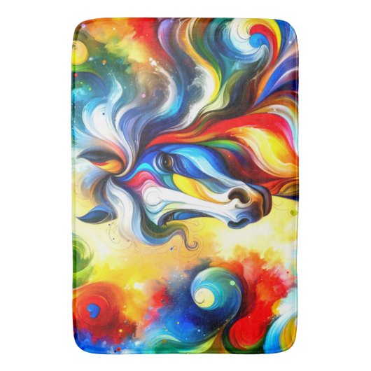 Tapis De Bain Cheval d'art (devant Vertical)