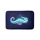 Tapis De Bain Cheval de mer de glace cristal sur Arrière - plan  (Devant)